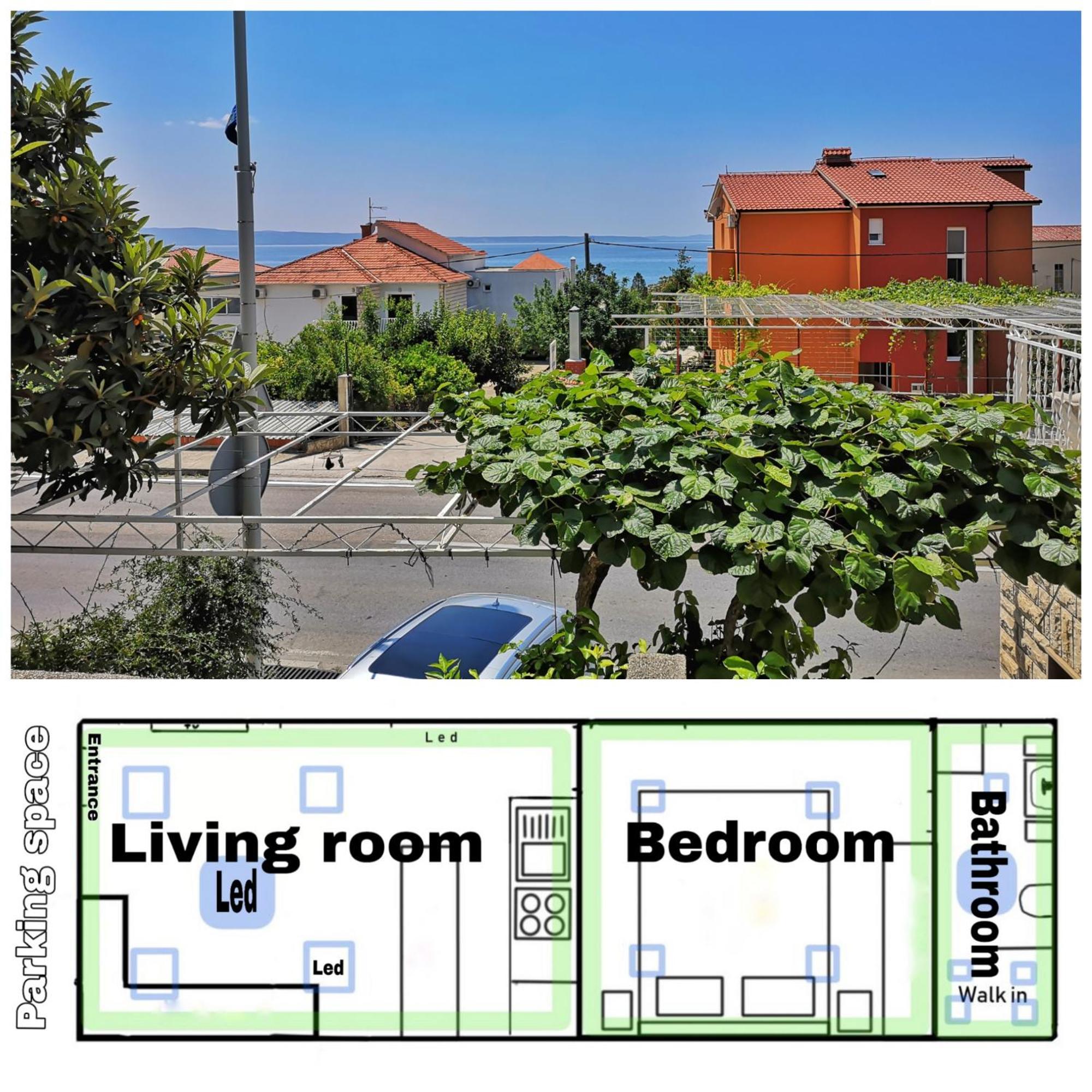 Apartment Del Mar Podstrana Exterior foto